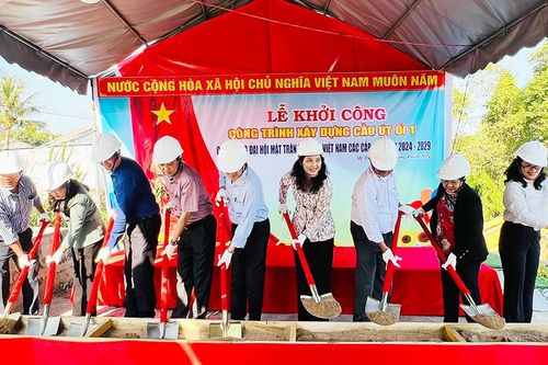 Khởi công xây dựng cầu liên phường Út Ổi 1