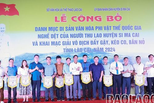 315 vận động viên tham dự Giải vô địch đẩy gậy, kéo co, bắn nỏ tỉnh Lào Cai năm 2024