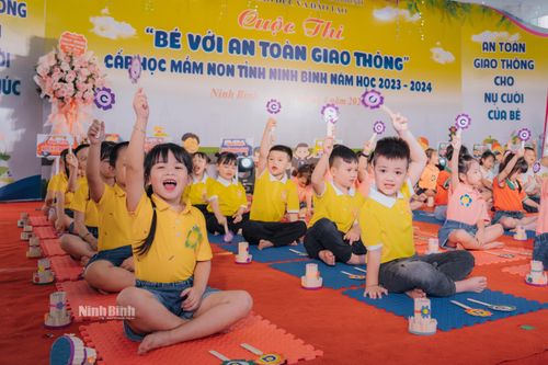 Cuộc thi 'Bé với an toàn giao thông' cấp học mầm non tỉnh Ninh Bình năm học 2023-2024