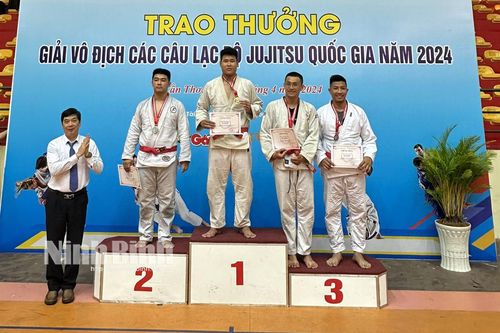 Ninh Bình giành 9 huy chương tại Giải vô địch các câu lạc bộ Jujitsu quốc gia năm 2024