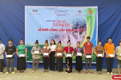 Khởi công xây dựng 'Cầu treo Sohaco số 1' tại bản Tạo