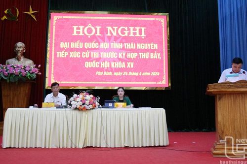 Đại biểu Quốc hội tiếp xúc cử tri huyện Phú Bình
