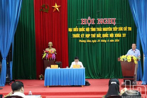 Các đại biểu Quốc hội tiếp xúc cử tri tại Võ Nhai