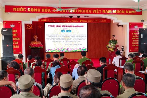 Vận dụng sức dân xây dựng 'Công an phường kiểu mẫu về ANTT và văn minh đô thị'