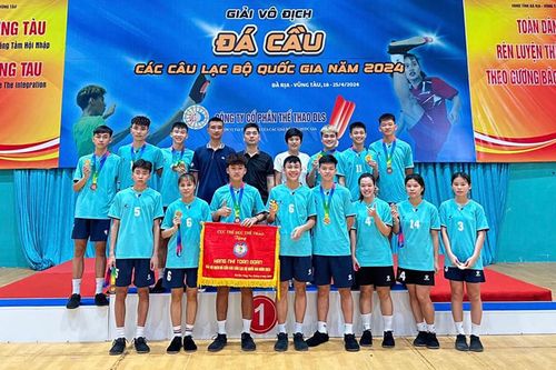 Giải vô địch đá cầu các CLB quốc gia: Bắc Giang xếp thứ nhì toàn đoàn