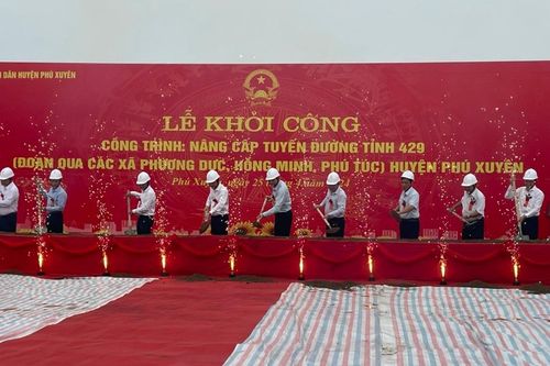 Khởi công dự án nâng cấp đường 429 đoạn qua huyện Phú Xuyên
