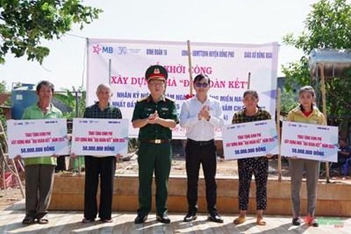 Binh đoàn 16 khởi công xây dựng 'Nhà đại đoàn kết' cho đồng bào nghèo