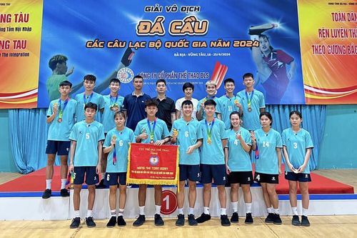 Đoàn Bắc Giang xếp thứ Nhì tại Giải Vô địch đá cầu các câu lạc bộ quốc gia