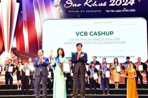 3 giải pháp số của Vietcombank nhận giải thưởng Sao Khuê 2024