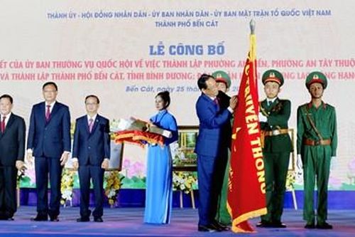 Bình Dương công bố Nghị quyết thành lập thành phố Bến Cát