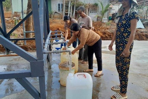 Bình Phước: Giếng khoan tập trung hỗ trợ người dân có nước sạch sinh hoạt