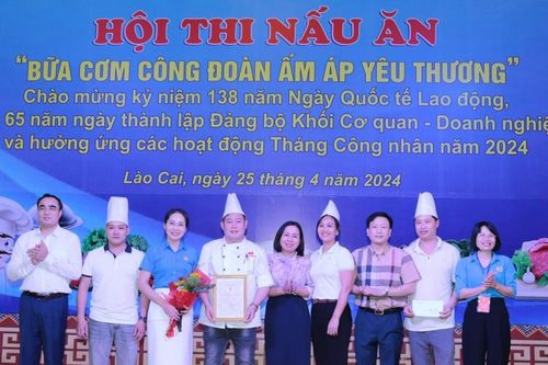 Sôi nổi Hội thi 'Bữa cơm công đoàn ấm áp yêu thương' năm 2024