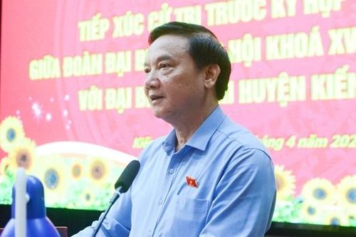Phó Chủ tịch Quốc hội Nguyễn Khắc Định tiếp xúc cử tri tại Thái Bình