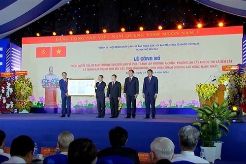 Công bố thành lập thành phố Bến Cát, tỉnh Bình Dương