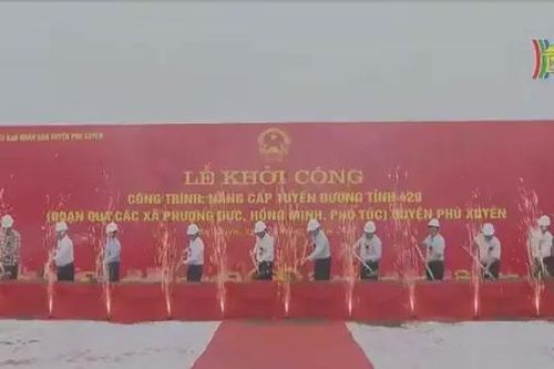 Khởi công dự án nâng cấp đường 429 qua huyện Phú Xuyên