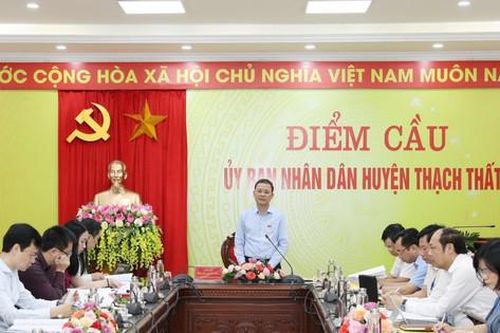 Huyện Thạch Thất cần đánh giá công tác lãnh đạo, chỉ đạo thực hiện kỷ cương của các cấp ủy