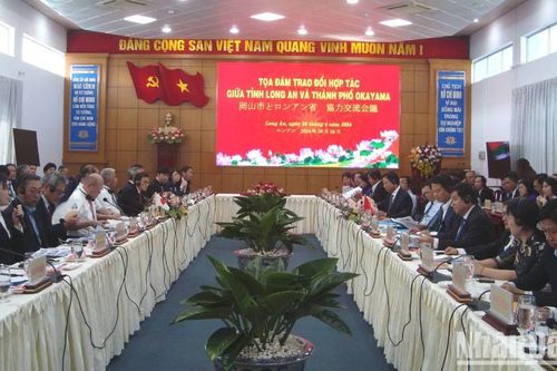 Đoàn công tác của thành phố Okayama (Nhật Bản) làm việc với Long An