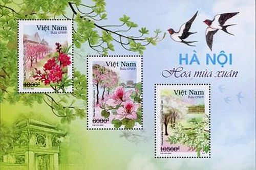 Phát hành bộ tem giới thiệu Hà Nội 12 mùa hoa