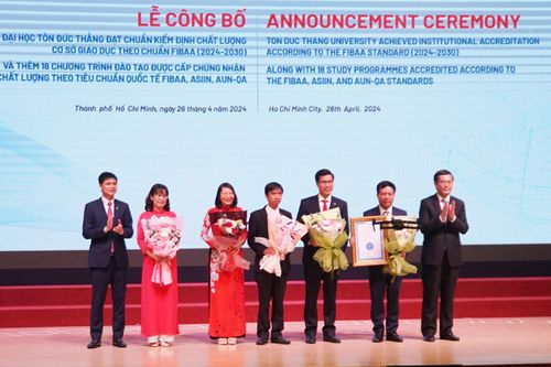 Trường ĐH Tôn Đức Thắng đạt chuẩn kiểm định chất lượng cơ sở giáo dục FIBAA