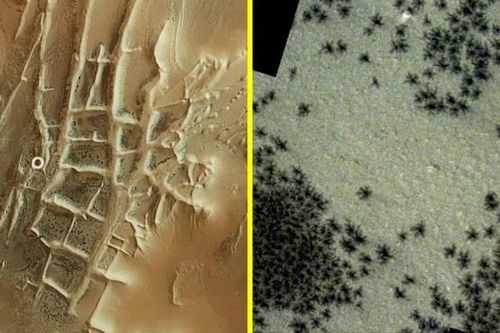 Phát hiện hàng trăm con 'nhện đen' ở 'Thành phố Inca' bí ẩn trên sao Hỏa
