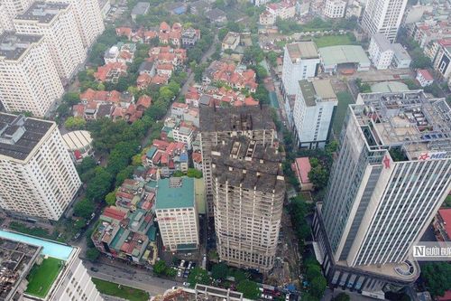 Hà Nội: Cận cảnh dự án Thành An Tower vừa bị chỉ ra nhiều vi phạm