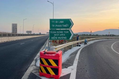 Cao tốc Vĩnh Hảo - Phan Thiết đã có trạm dừng chân đầu tiên