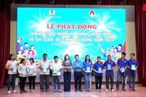 An Giang phát động Tháng Công nhân và Tháng hành động về an toàn vệ sinh lao động năm 2024