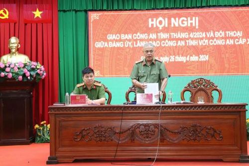 Lãnh đạo Công an tỉnh Sóc Trăng đối thoại với Công an xã, phường, thị trấn