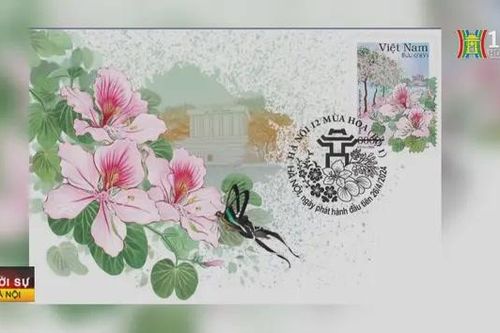 Phát hành bộ tem 'Hà Nội 12 mùa hoa'
