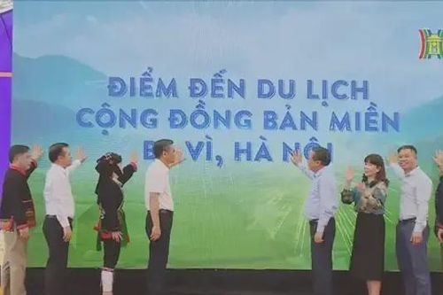Công bố điểm đến du lịch cộng đồng bản Miền, Ba Vì