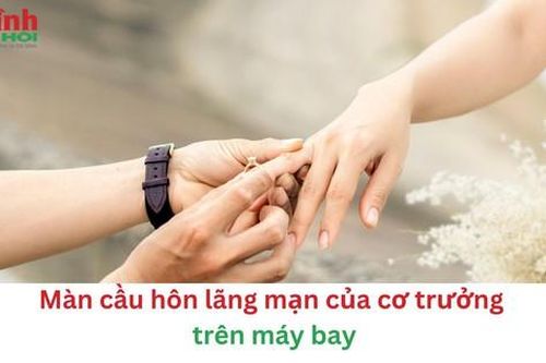 Màn cầu hôn lãng mạn của cơ trưởng với tiếp viên hàng không xinh đẹp trên máy bay thu hút hàng triệu người quan tâm