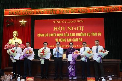 Lạng Sơn: điều động, bổ nhiệm nhiều cán bộ chủ chốt