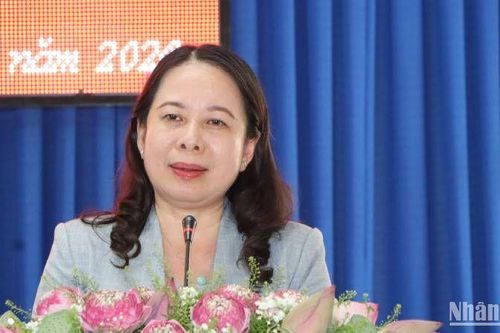 Quyền Chủ tịch nước Võ Thị Ánh Xuân tiếp xúc cử tri tại An Giang