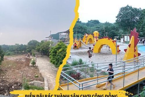 Biến bãi rác thành sân chơi cộng đồng giữa lòng Hà Nội