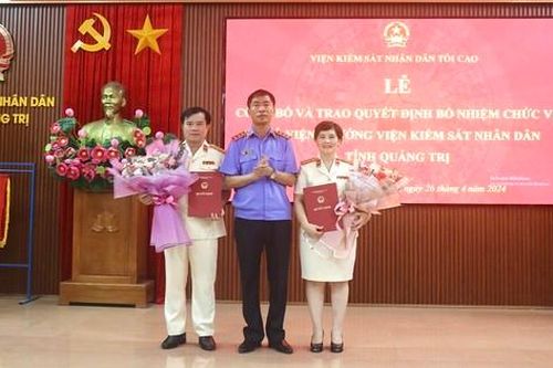 Bổ nhiệm hai phó viện trưởng Viện KSND tỉnh Quảng Trị