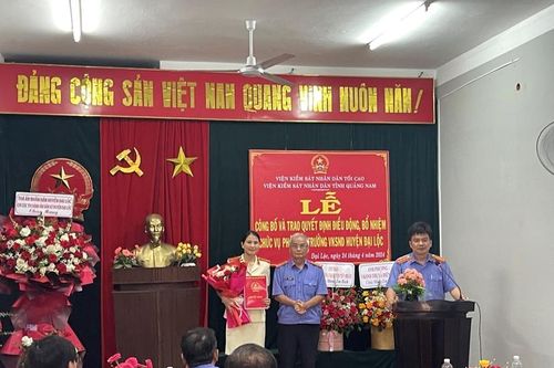 Bổ nhiệm chức vụ Phó Viện trưởng VKSND huyện Đại Lộc