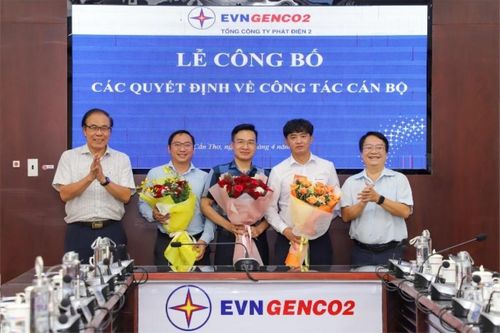 Tổng Công ty Phát điện 2 công bố các quyết định điều động và bổ nhiệm cán bộ