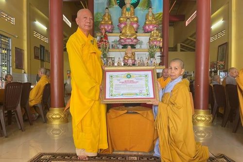 An Giang: Bổ nhiệm Sư cô Thích nữ Diệu Thanh làm trụ trì chùa Nhơn Phước (TX.Tịnh Biên)