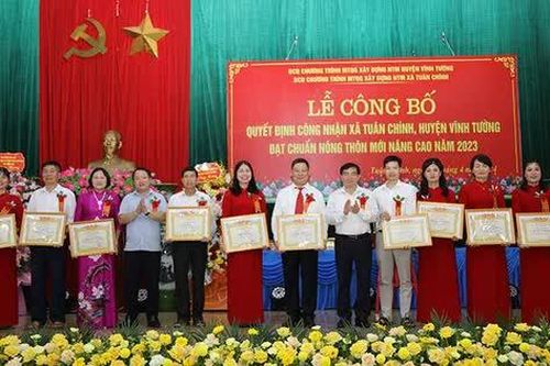 Vĩnh Phúc: Thêm xã Tuân Chính (Vĩnh Tường) được công nhận nông thôn mới nâng cao