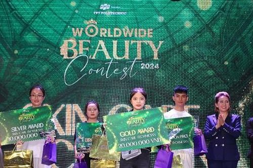 Ba sinh viên xuất sắc đoạt giải vàng cuộc thi làm đẹp tiêu chuẩn quốc tế