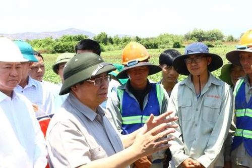 Thủ tướng Phạm Minh Chính kiểm tra công tác ứng phó với hạn hán ở Ninh Thuận