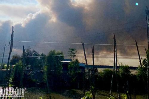 Kiên Giang: Dập tắt đám cháy lớn trong rừng tràm ở huyện Giang Thành