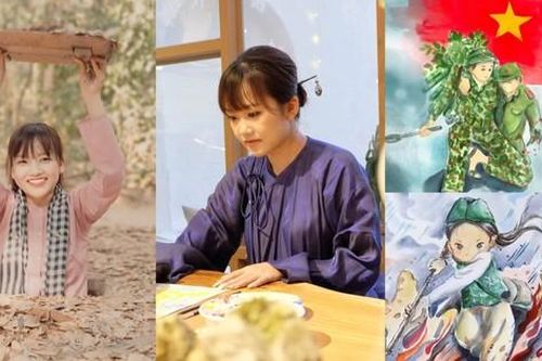 Nữ Tiktoker triệu người theo dõi khắc họa tình yêu, niềm tự hào lịch sử dân tộc qua bức tranh và câu chuyện