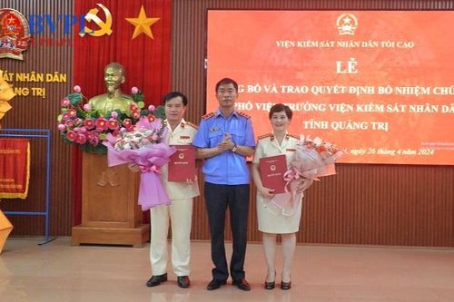 Bổ nhiệm 2 Phó Viện trưởng VKSND tỉnh Quảng Trị