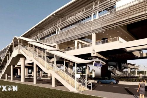 Hoàn thành 2 cầu bộ hành kết nối nhà ga trên cao metro Bến Thành-Suối Tiên