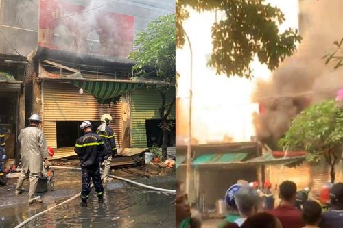 Hà Nội: cháy dãy ki ốt trên đường Phạm Văn Đồng