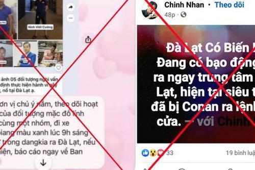 Thông tin 'Đà Lạt xảy ra biến lớn' là sai sự thật