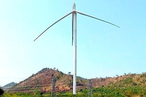 Hiện trường vụ gãy cánh quạt điện gió ở Gia Lai