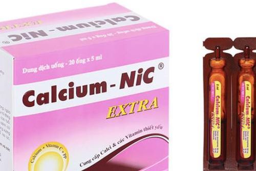 Thu hồi lô dung dịch uống Calcium-Nic extra vi phạm chất lượng