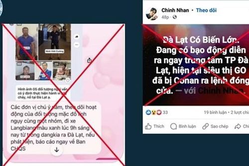 Thông tin 'Đà Lạt xảy ra biến lớn, bạo động' là sai sự thật